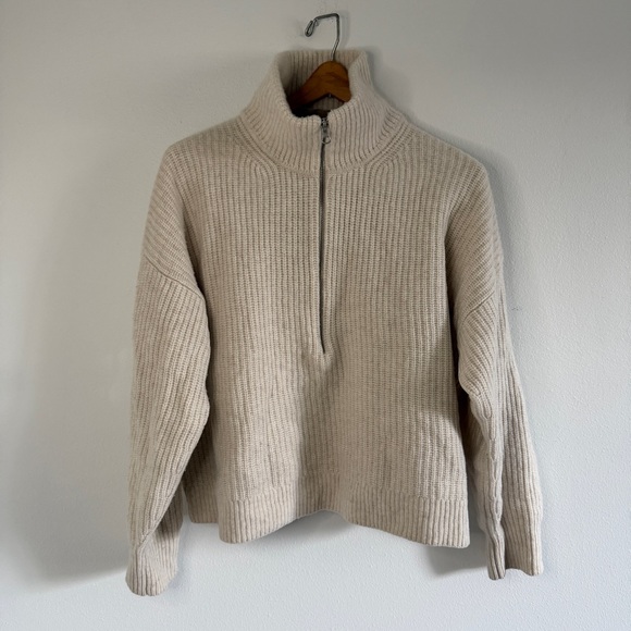 Everlane Felted Merino Half-Zip Sweater - Picture 3 of 6